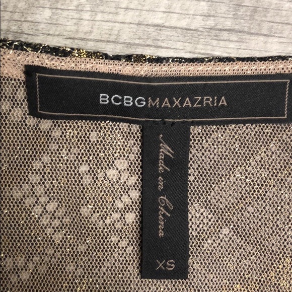 BCBG MaxAzria Mady Metallic Lace Camisole XS - Picture 5 of 7
